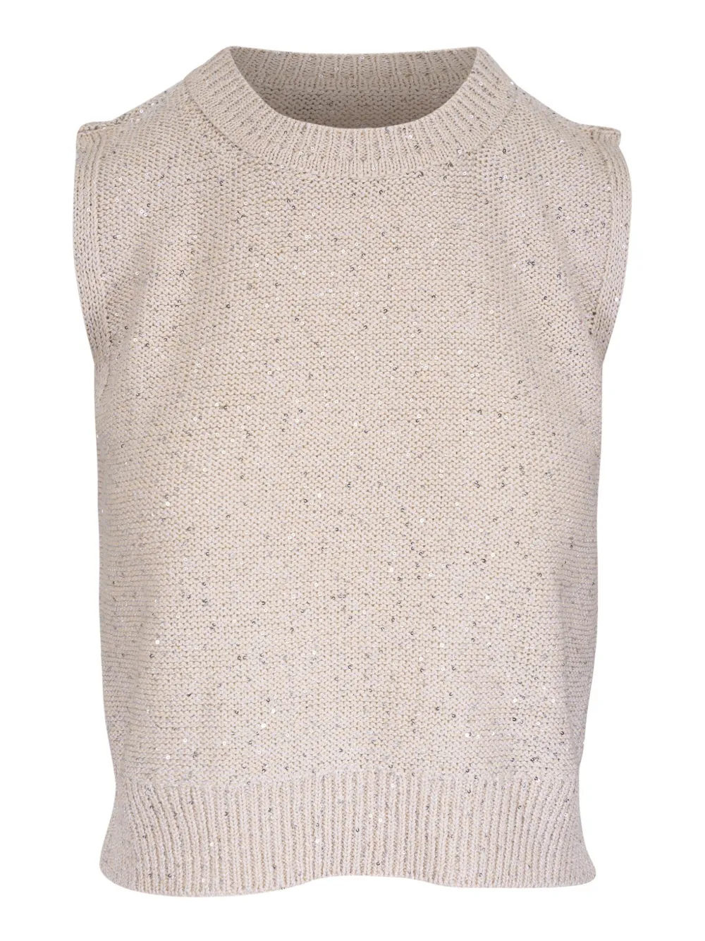 Akris sequin-embellished sleeveless top | Neutrals | Image 1