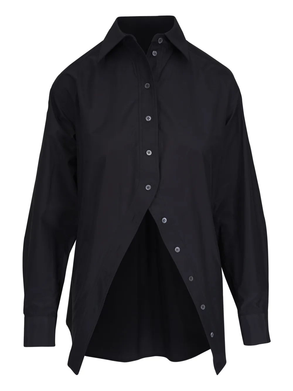 Michael Kors Blouse met gespreide kraag Zwart