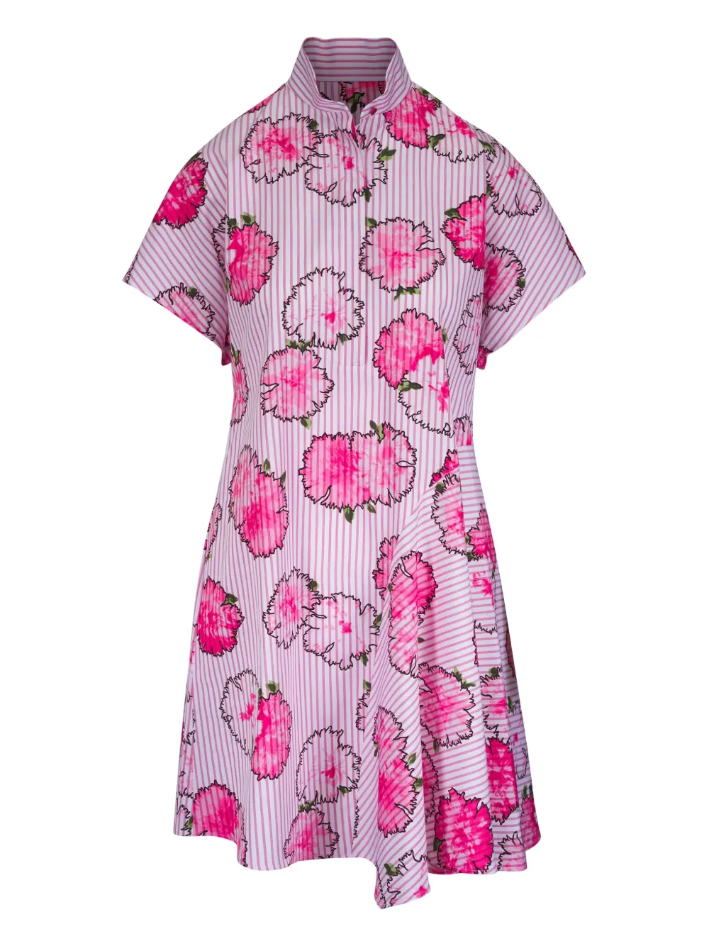 Akris Punto Jurk met bloemenprint Roze