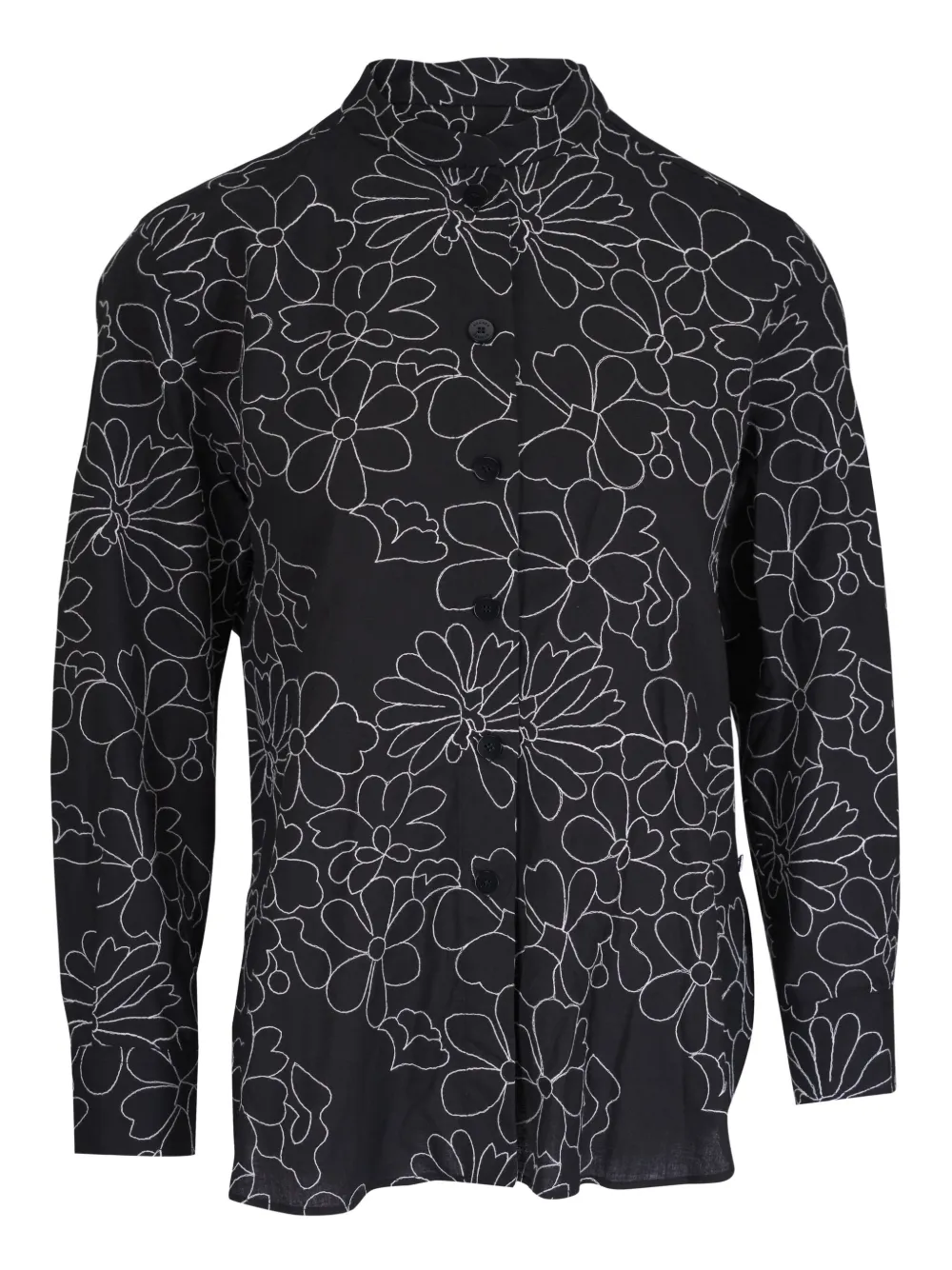 BOGNER flower-embroidered shirt | Black | Image 1