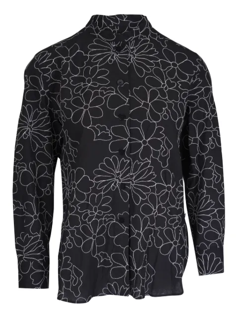 BOGNER camisa con bordado floral