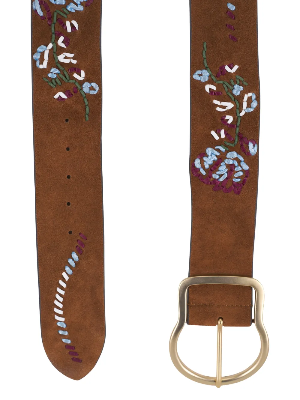Dorothee Schumacher Riem met geborduurde bloemen - Bruin