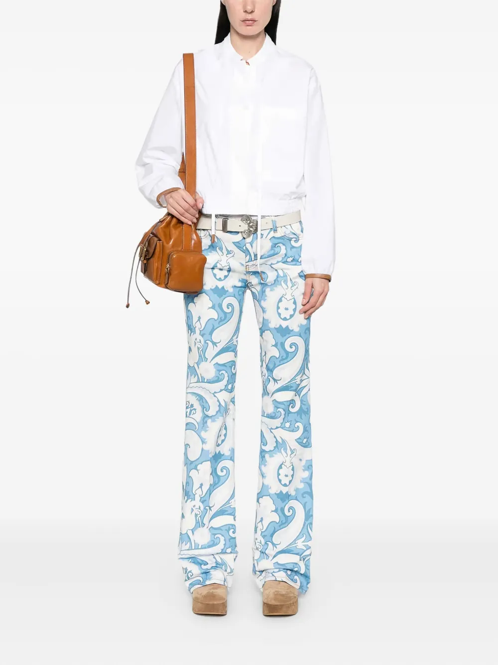 Dorothee Schumacher drawstring-cuff top - Wit
