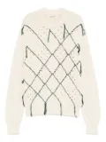 Namacheko intarsia crew-neck sweater - Neutrals