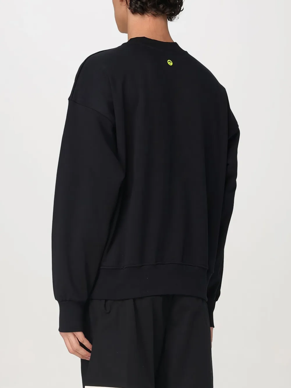 Barrow Teddy-print Sweatshirt In Black