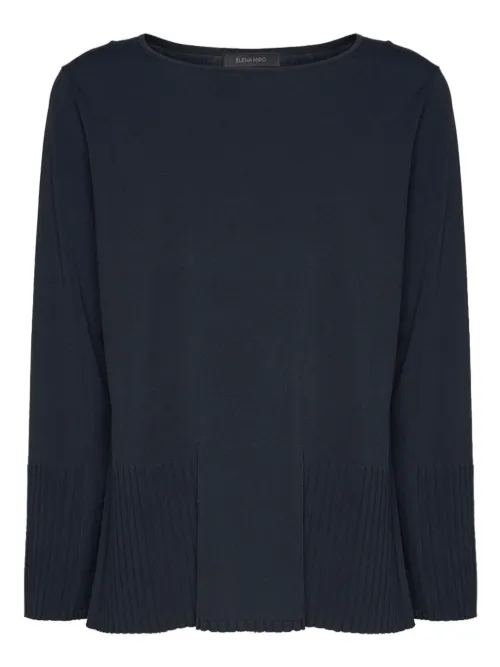ELENA MIRO` pull à col rond - Bleu - ELENA MIRO` - Modalova