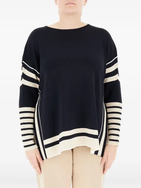 ELENA MIRO` colour-block jumper