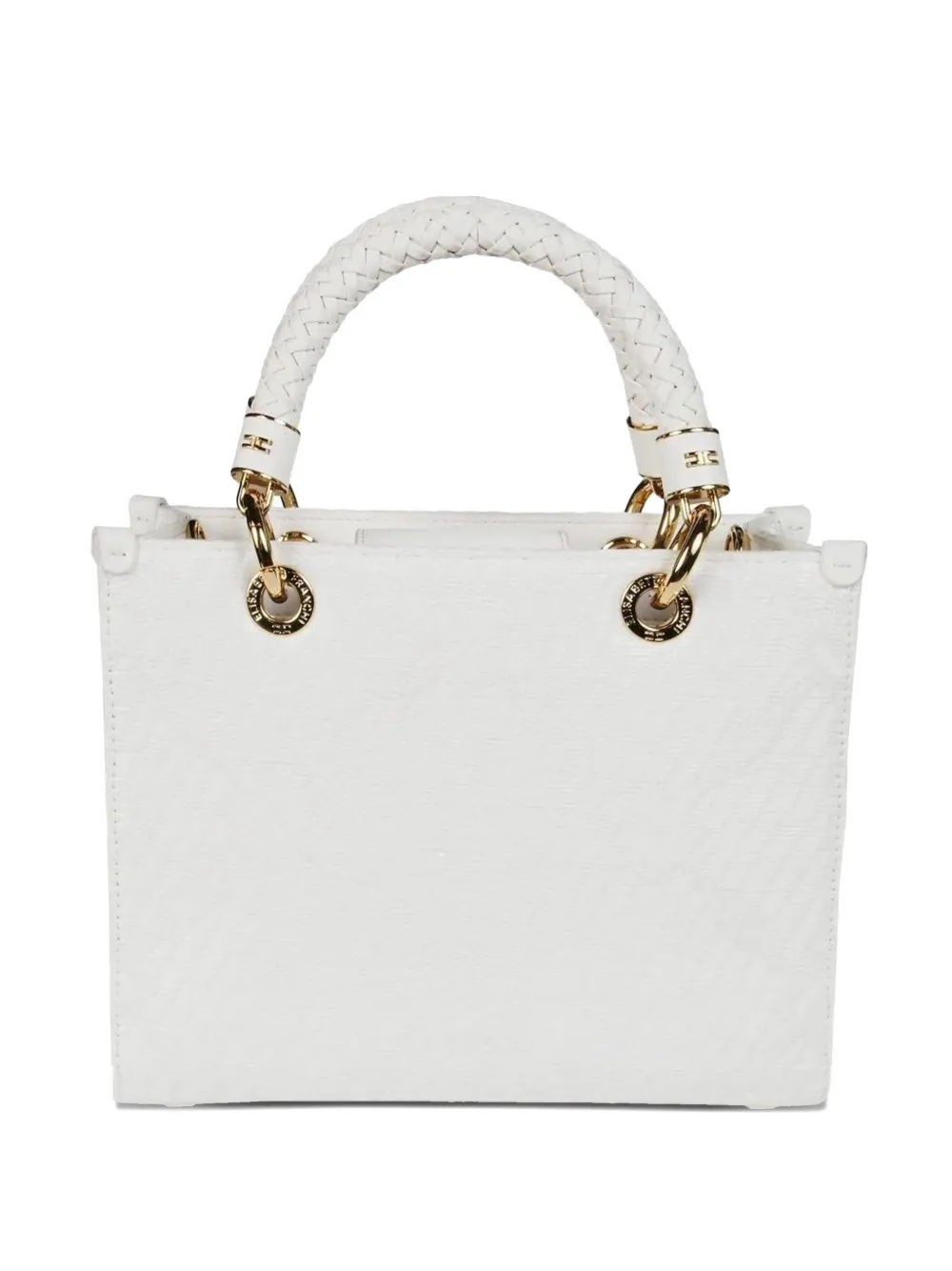 Elisabetta Franchi braided-handle tote bag | Neutrals | Image 1