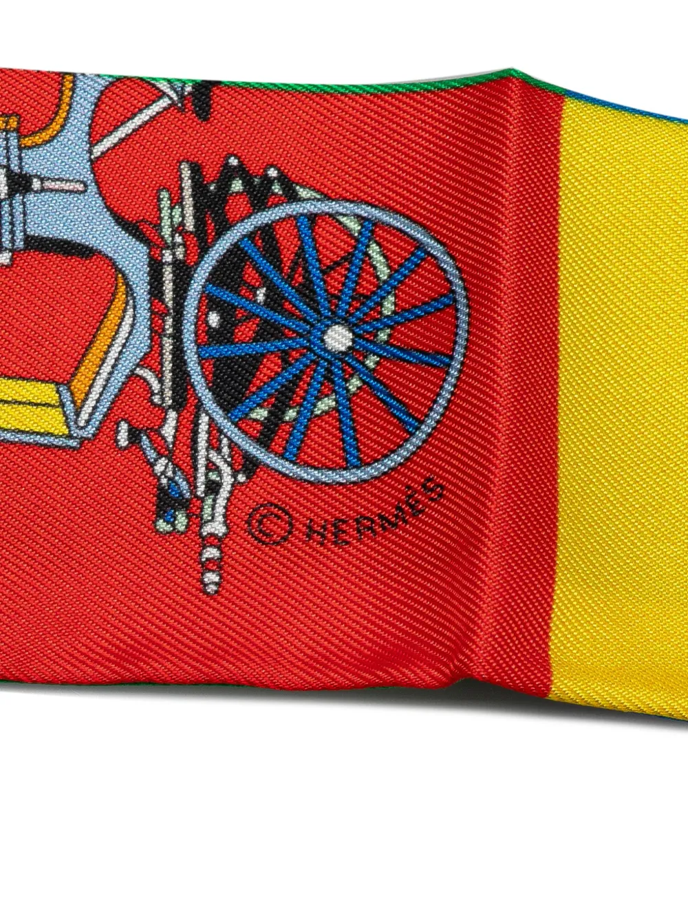 Hermès Pre-Owned foulard Voitures Exquises Twilly en soie 20e siècle | Image 2