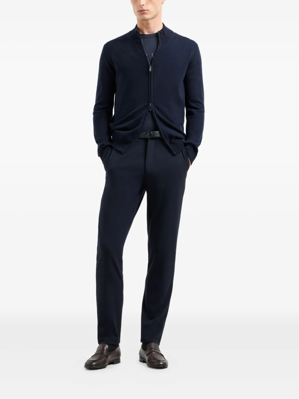 Giorgio Armani high-neck zip-up cardigan | Cardigans | Image 2