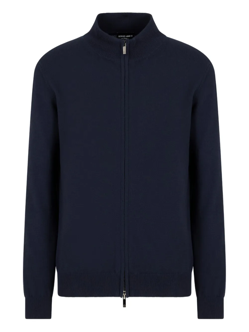 Giorgio Armani high-neck zip-up cardigan | Blue | Image 1