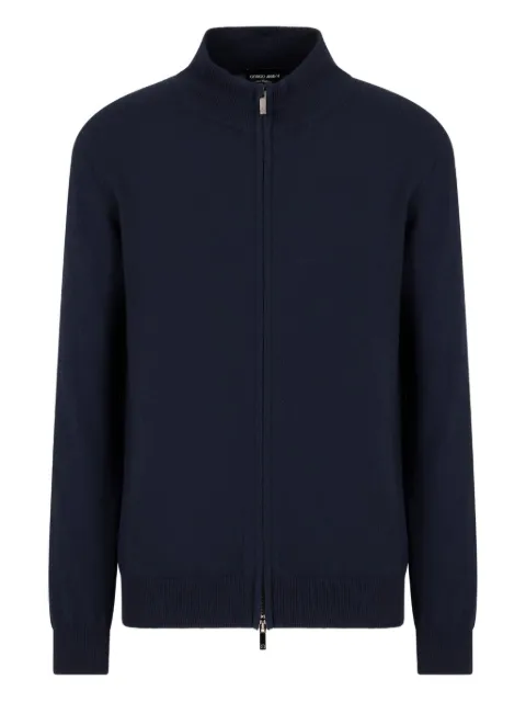 Giorgio Armani Cardigan gola alta com zíper