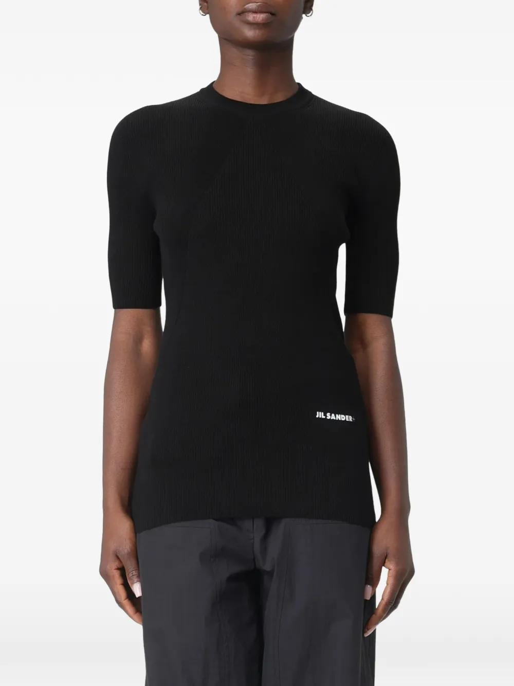 Jil Sander ribbed short-sleeve T-shirt - Nero