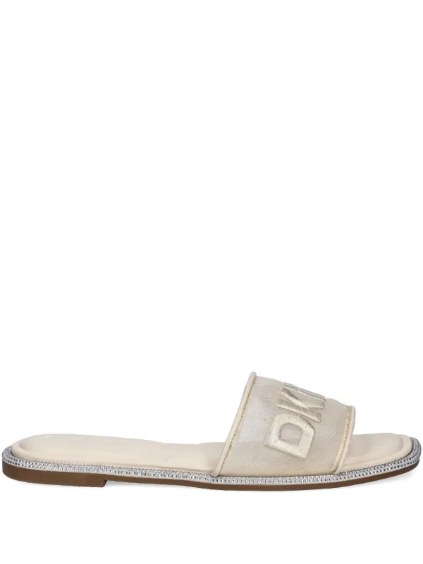 NY（3点） DKNY Flip Flops Con Logo | Neutro | FARFETCH CR