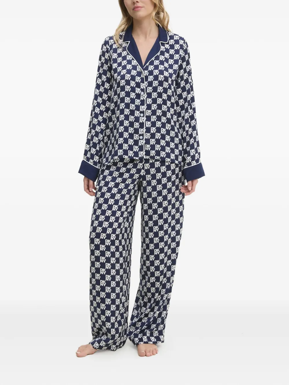 DKNY logo-print pyjama set | Blue | Image 1