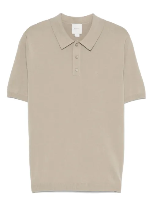 Calvin Klein polo en maille - Vert - Calvin Klein - Modalova