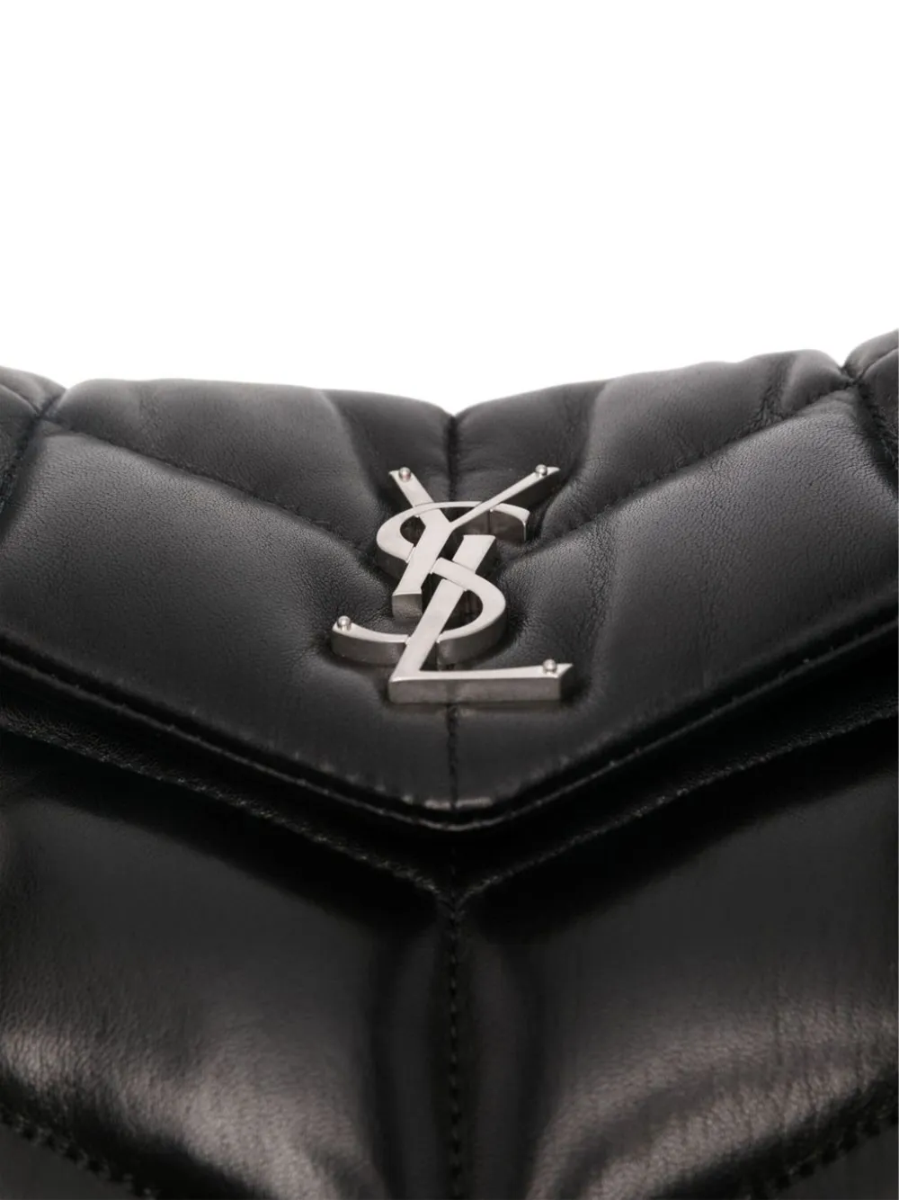 Saint Laurent Puffer kleine schoudertas Zwart