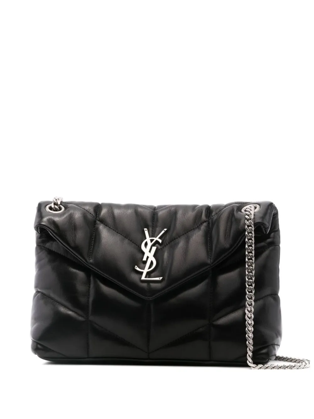 Saint Laurent Puffer kleine schoudertas Zwart