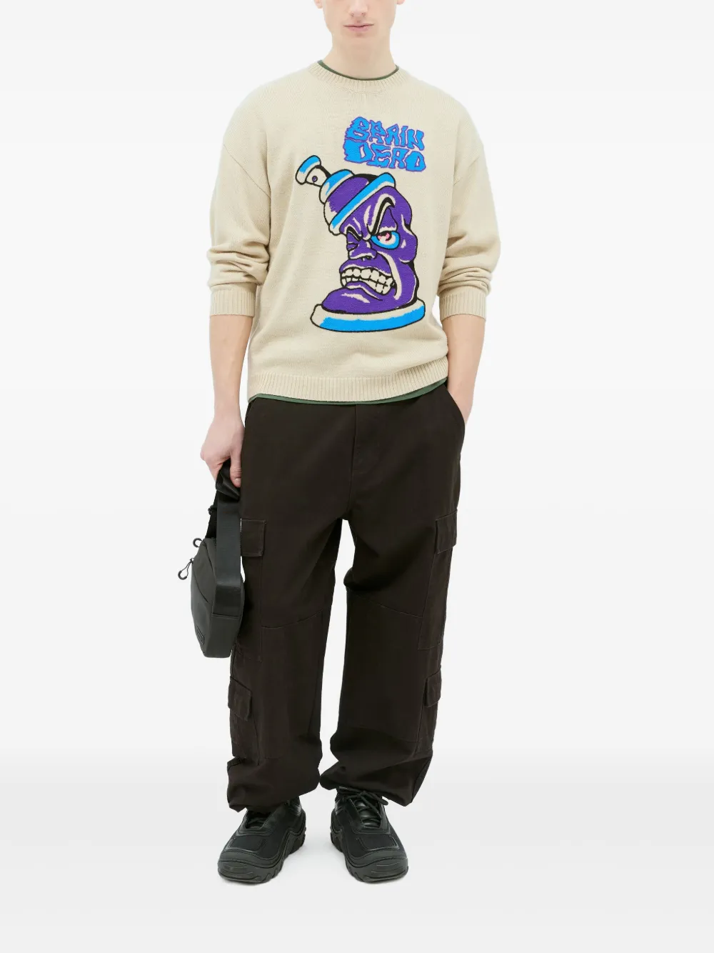 Brain Dead Spray Can Sweater In 中性色