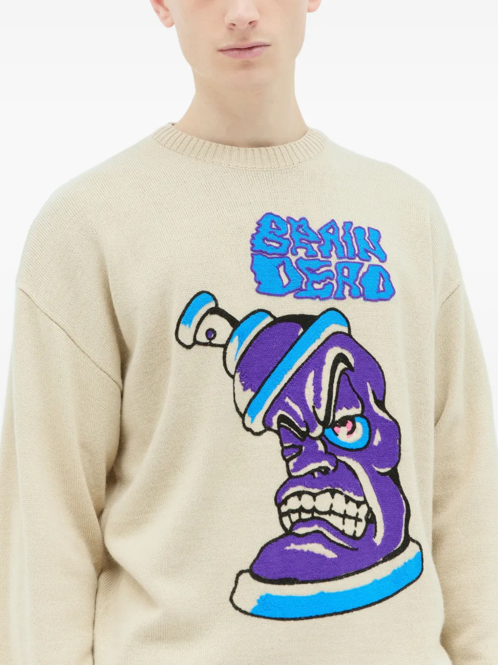 Brain Dead Spray Can Sweater In 中性色