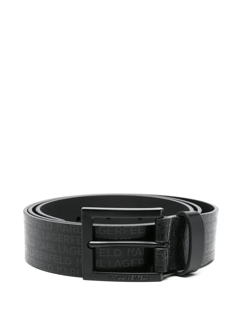 Karl Lagerfeld cinturón con logo estampado | negro | Image 1