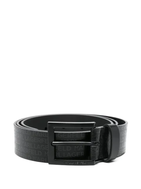 Karl Lagerfeld logo-print belt