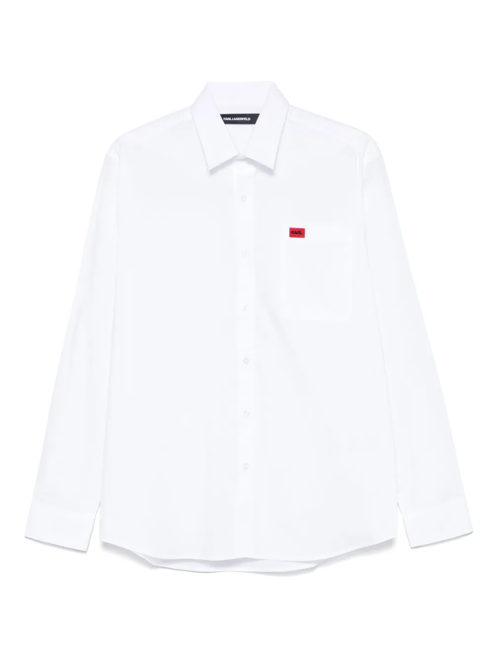 Karl Lagerfeld camisa con logo bordado | blanco | Image 1
