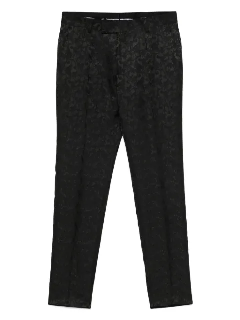 Karl Lagerfeld patterned-jacquard trousers