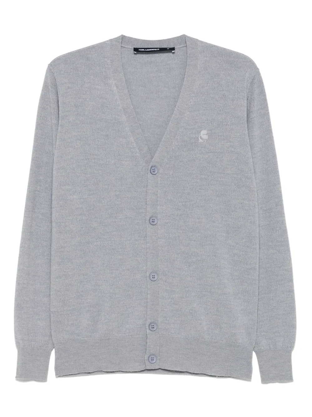 Karl Lagerfeld knitted cardigan | Grey | Image 1