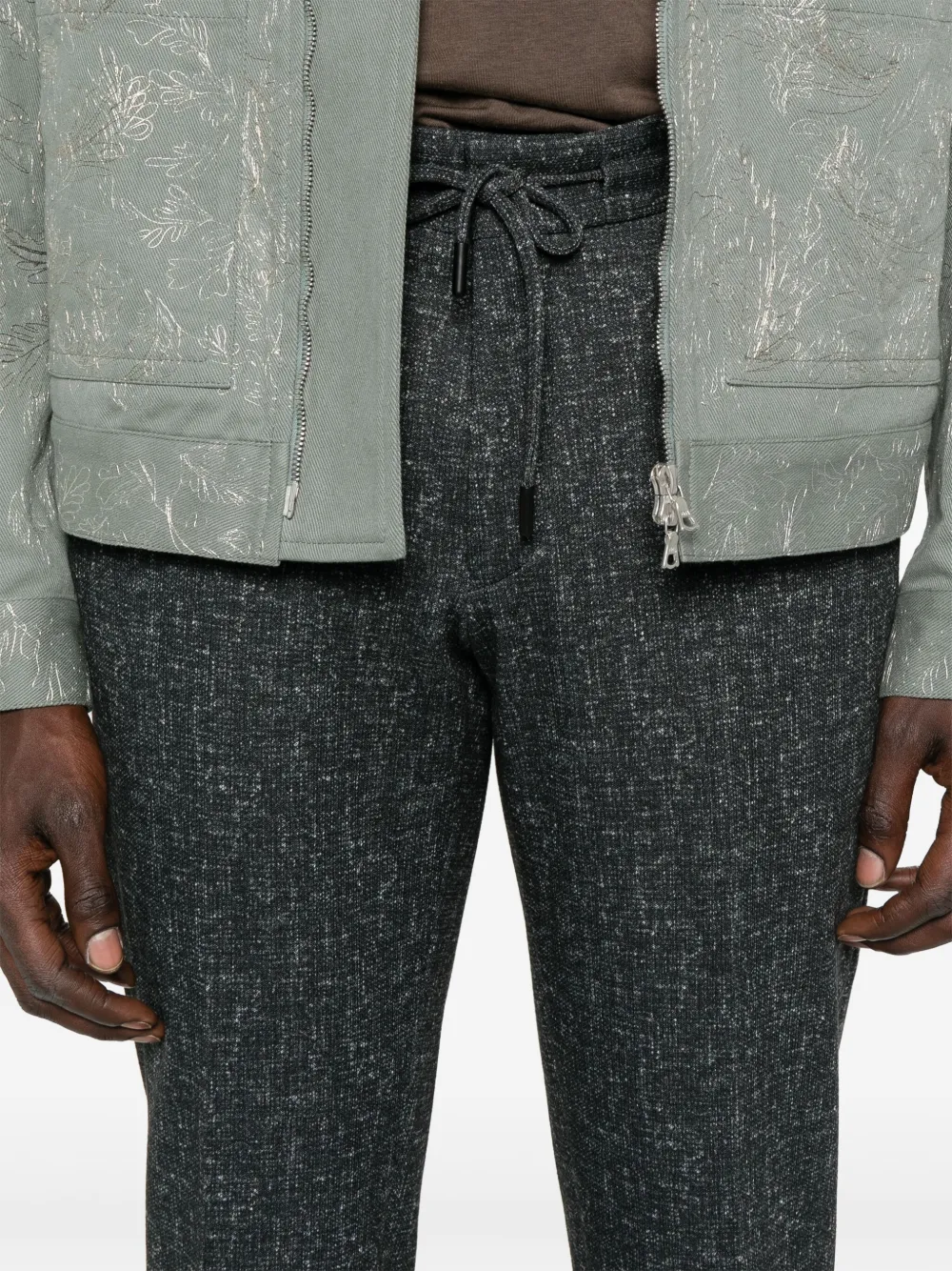 Karl Lagerfeld Broek met trekkoord Zwart