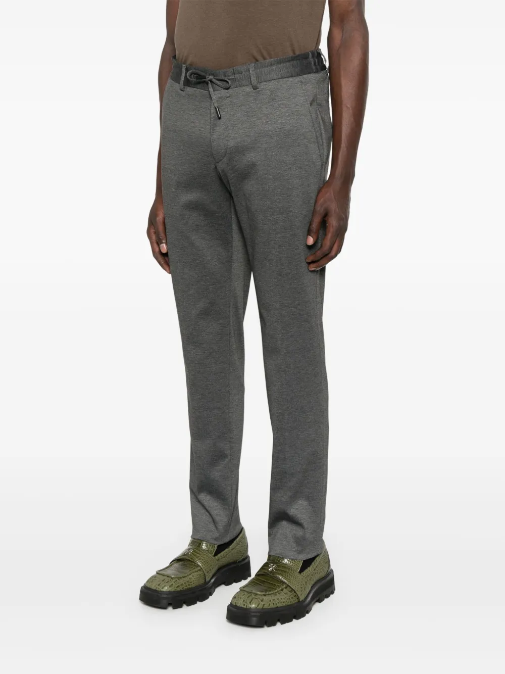 Karl Lagerfeld Broek met trekkoord Grijs