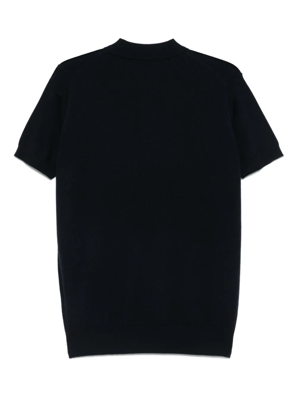 Karl Lagerfeld merino polo shirt - Blauw