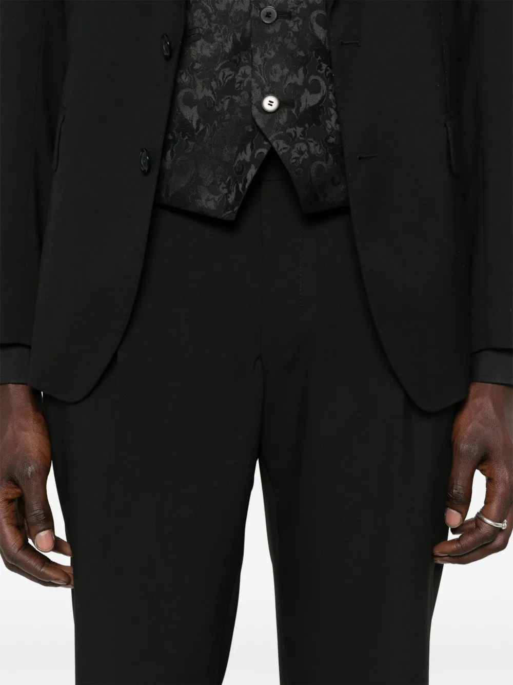 Karl Lagerfeld pleat-detail trousers Zwart