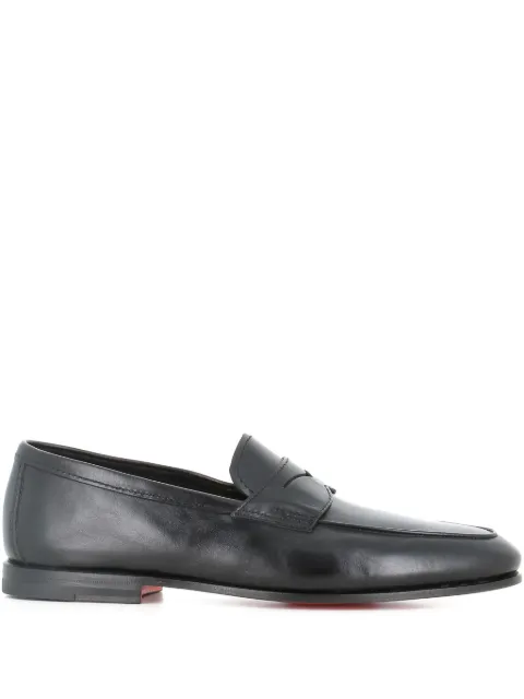 Santoni leather loafers 