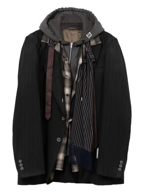 Maison MIHARA YASUHIRO single-breasted striped blazer