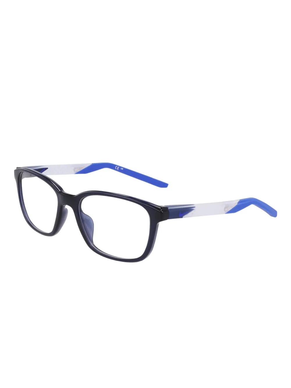 Nike Bril met rechthoekig montuur Blauw