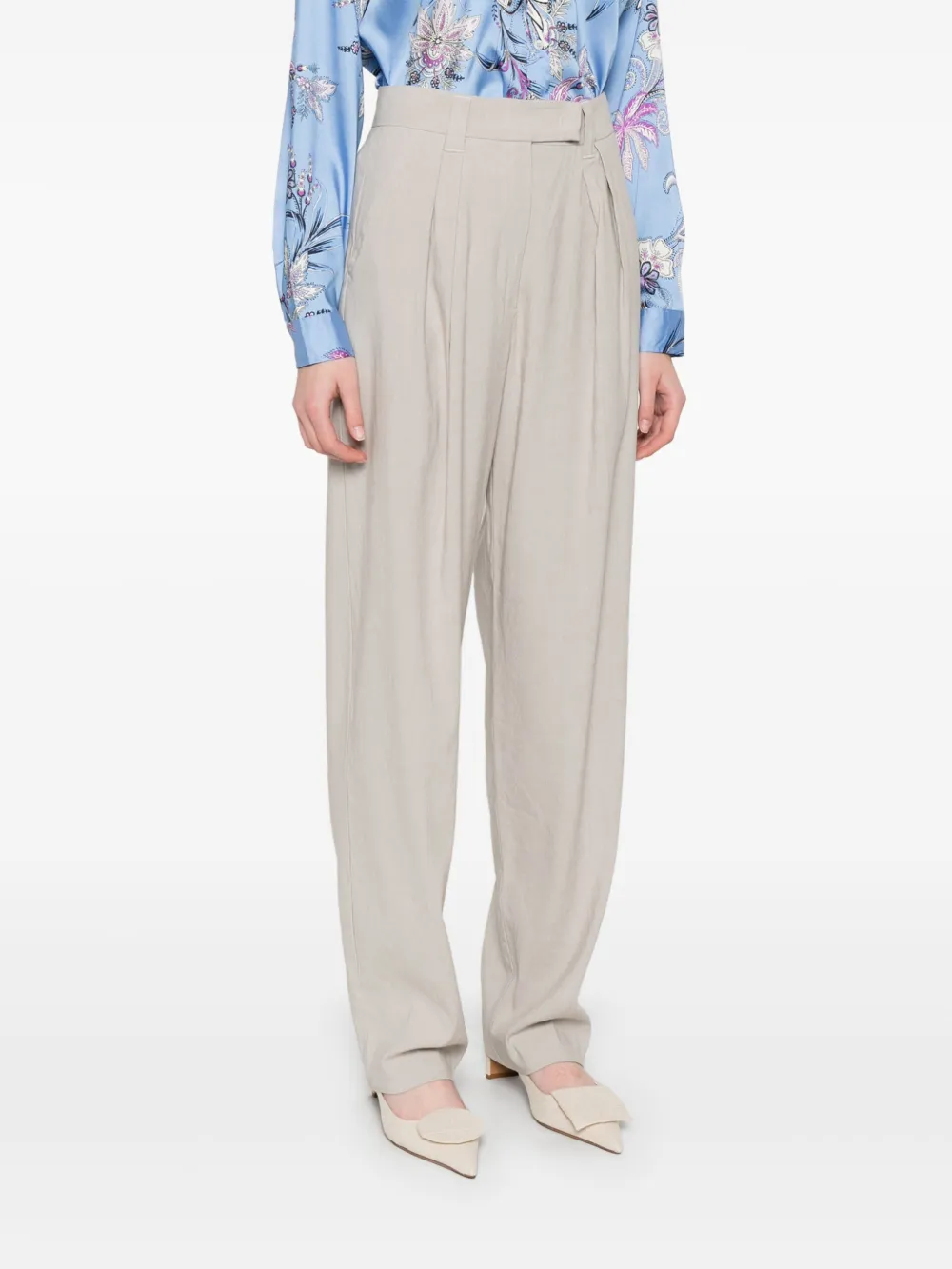 Shop Marella Portray Trousers In Grey