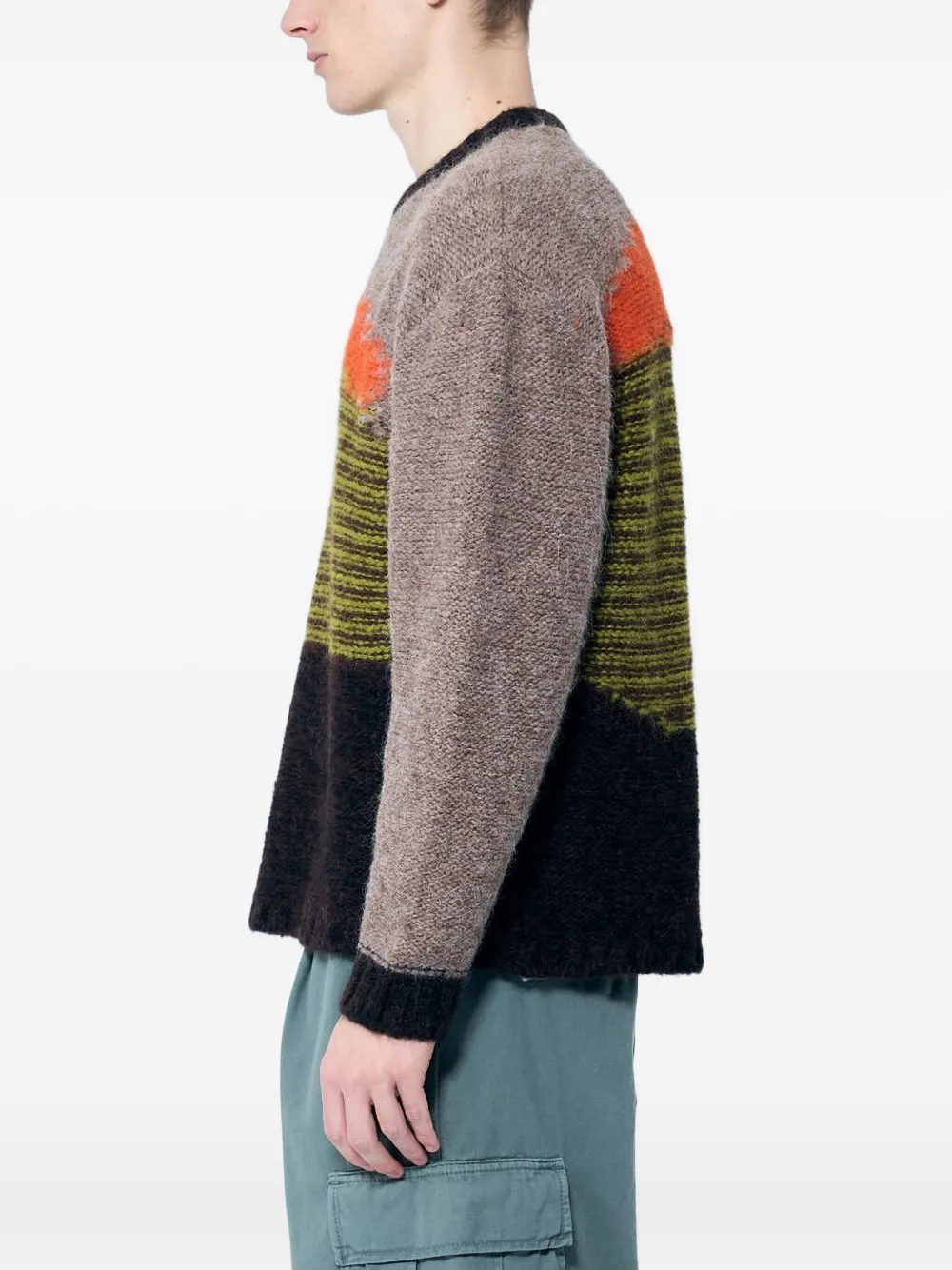 Brain Dead Alpaca Wool-blend Jumper In Brown