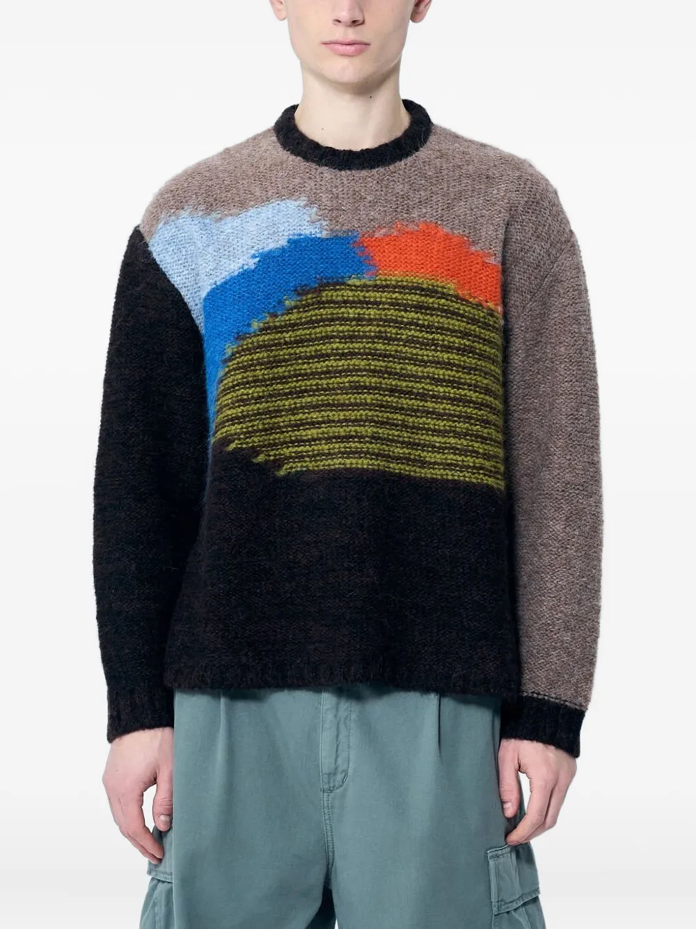 Brain Dead Alpaca Wool-blend Jumper In Brown
