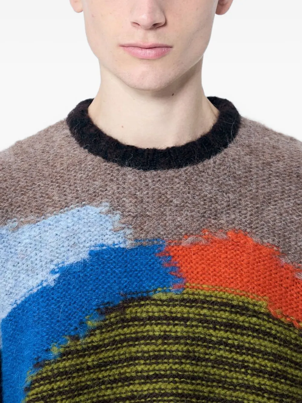 Brain Dead Alpaca Wool-blend Jumper In Brown