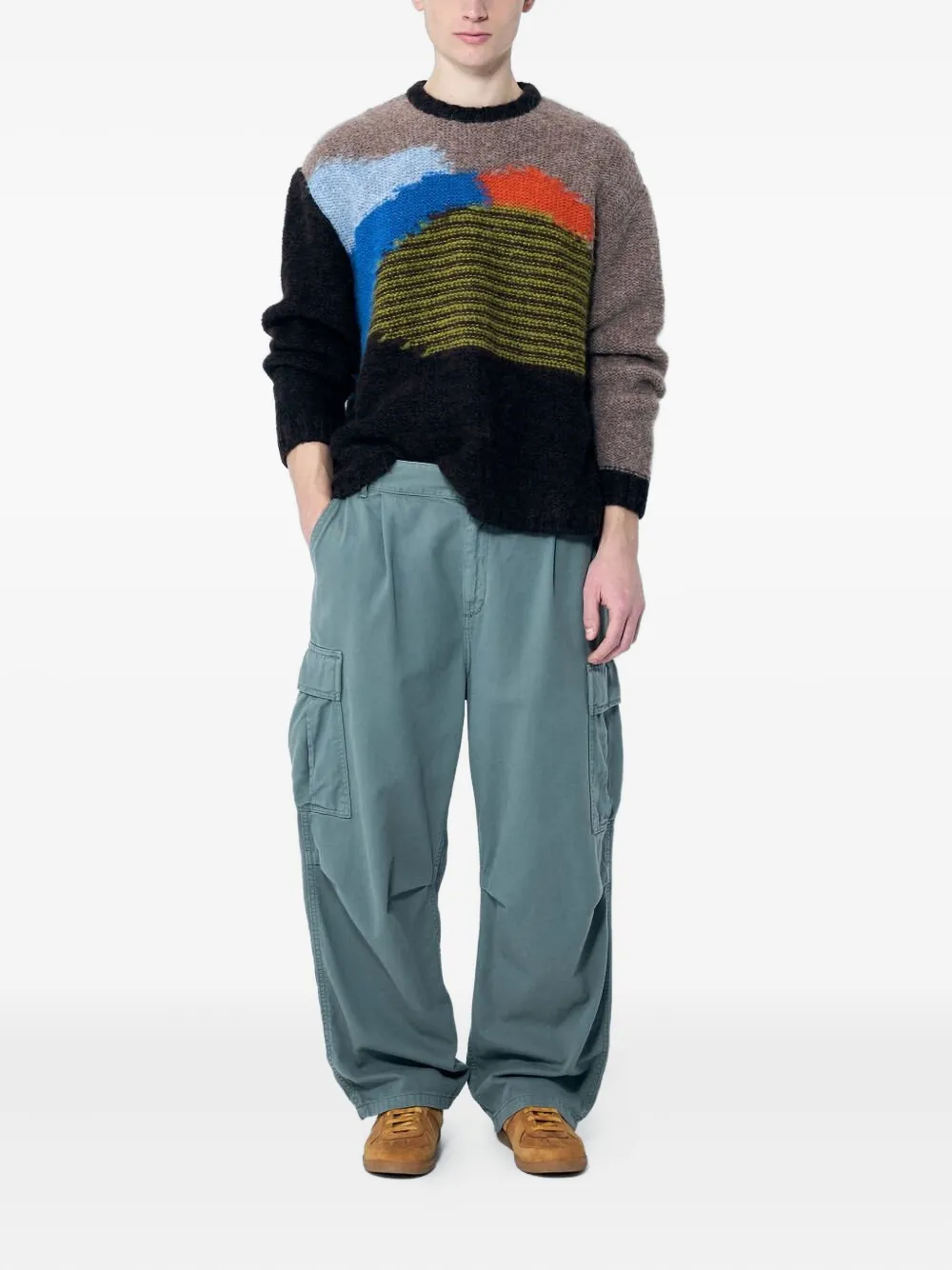 Brain Dead Alpaca Wool-blend Jumper In Brown