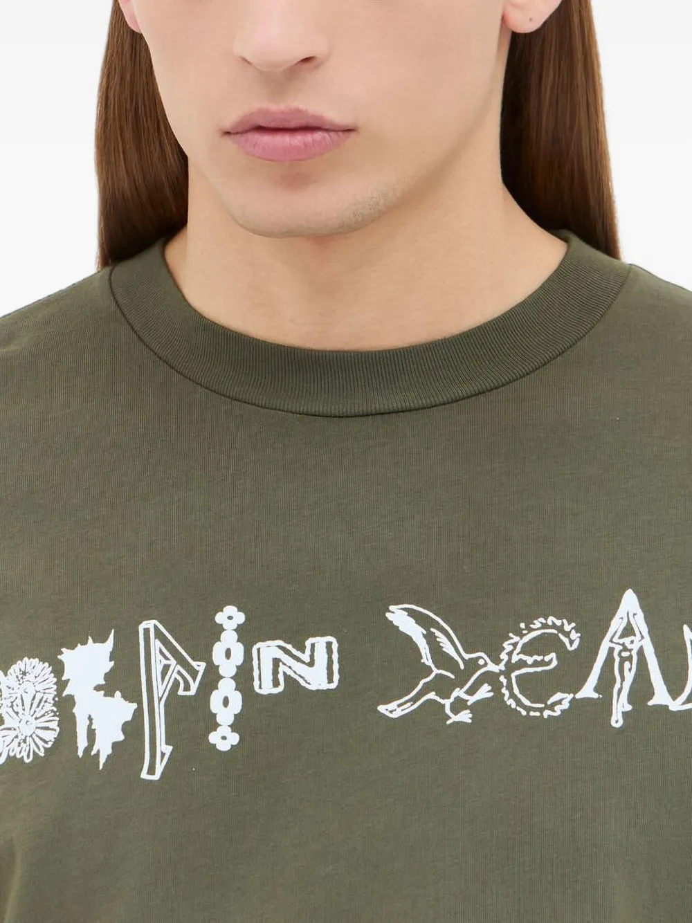 Brain Dead Printed Long-sleeved T-shirt In Green