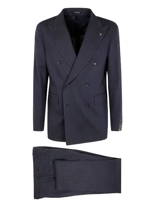 Costume à veste à boutonnière croisée - Tagliatore - Modalova