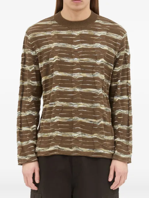 Brain Dead cotton textured sweatshirt