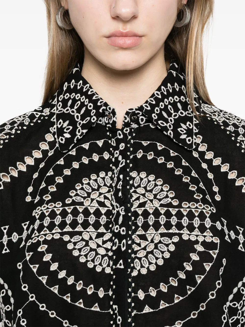 Charo Ruiz Ibiza Emmie blouse Zwart