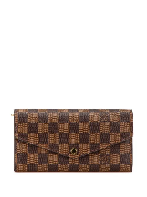 Louis Vuitton Pre-Owned 2014 Damier Ebene Sarah Wallet long wallets