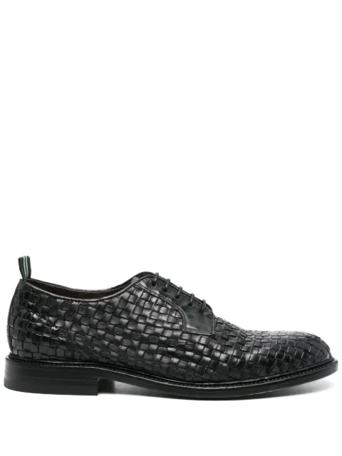 Green George interwoven-design Derby shoes