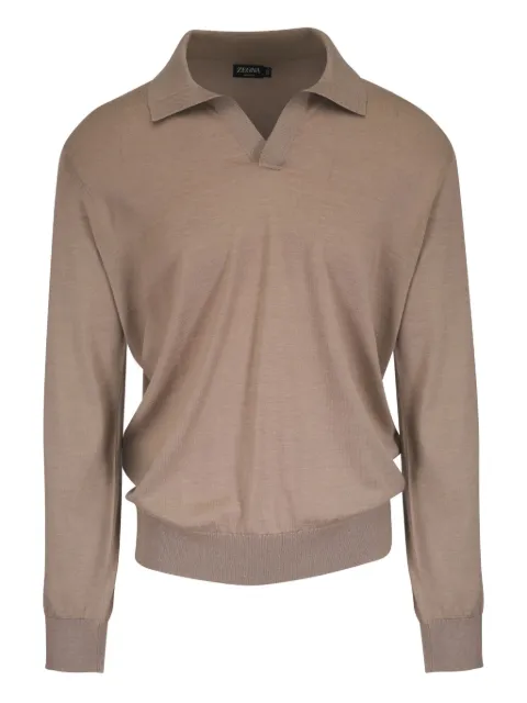 Zegna suéter con cuello en V