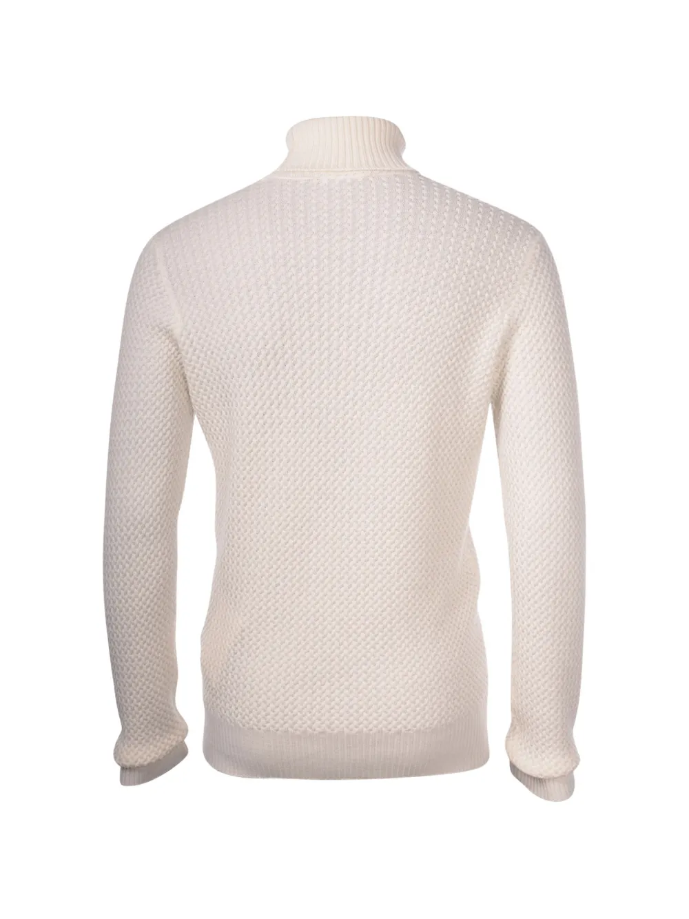 Gran Sasso Cyclist gebreide coltrui met honingraat-patroon Wit