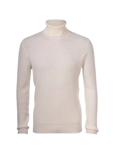 Gran Sasso Cyclist honeycomb-knit roll-neck sweater